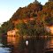 Sandstone cliffs at sunset