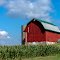 Green Roof Barn w/ silos