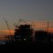 Coal Plant Construction at Dusk