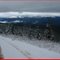 Snowy mountain road