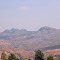 Rocky hill over a dry valley