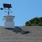 The pig, weathervane on top of a restaurant in Cape Cod USA