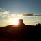 Devil's Tower in the sunset