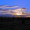 sunset on US26 west of Guernsey, Wyoming