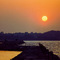 Early Summer Sunset from the Breakwater, Plymouth Harbor, Plymouth, Massachusetts