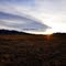 Wintry sunset over the desolation