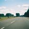 Interstate I-35 cutting through mature pine forests near Moose Lake Minnesota USA