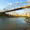 "Kern Bridge" or "Yeager Bridge" - Bowstring Arch Through Truss Bridge Built in 1873 by the Wrought Iron Bridge Company - South Bend, MN - October 16th, 2011