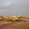 Rain on track to Painted Desert