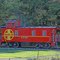 ATSF Caboose on display along M 115, in Michigan, October 2011