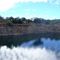 water-filled mining pit at Ashford Coal Mine with folded sediments