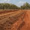 Gibb river road work, road gravel layers