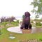 Bronze statue of "Seaman" at Ft.Mandan - Washburn, ND