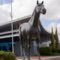 Statue of Bernborough Race Horse in Oakey