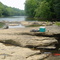 Looking Down River from the Rocks at Low Water - July 2007