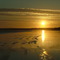 Sunset at Point Impossible beach.