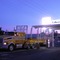 Ridgley roadhouse - log trucks at dawn