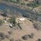 Aerial photo of riverside house