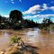 Clarence River in flood at Baryugil