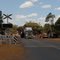 railway crossing and oversized truck at Corrigin, WA, Australia (OZ