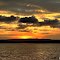 Vivid Black and Orange Gold Sunrise - Tin Can Bay ,QLD.