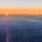 A golden sunrise over the central coast from over Wylies Flat