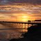 Sunset over Elliston Jetty