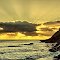 Sunrise over the Pacific.