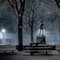 View southeast across Wisner Park toward the Spanish-American War monument. Elmira, New York.