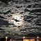 Full moon and all-night trucking at Goondiwindi