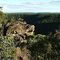 Rocky outcrops at Greens Point Lookout, looking towards Glenbrook