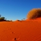 Foot prints in the sand