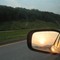 Sunrise in rear view
