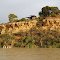 Cliff-face river access below residence