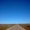 Road through a big empty
