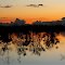 sunrise over east Menindee Lake, NSW, Australia