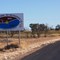 Mungindi welcome sign, NSW side