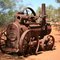 Old steam engine outside the Museum @ Murchison Settlement Sept 09