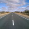 Stuart Highway heading north to Alice Springs - SA / NT Border