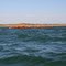 Beadon Creek sea wall, high tide.