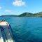 Sailing past palm island