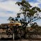 Pooncarie Garage Sign on the side of the Road, NSW, Australia