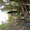 Flood waters topping the bank at Chatsworth Island - fractalius