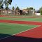Artificial turf tennis courts