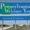 "Pennsylvania Welcomes You" Sign, Entering Pennsylvania on U.S. Highway 15, Northbound