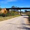 Railway viaduct on the old Ghan railway line at quorn