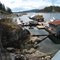 Refuge Cove Marina from boardwalk facing entrance to cove