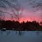 The end of a winter day
