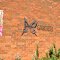 Decorated butterfly garden wall