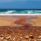 Derby River meets the sea